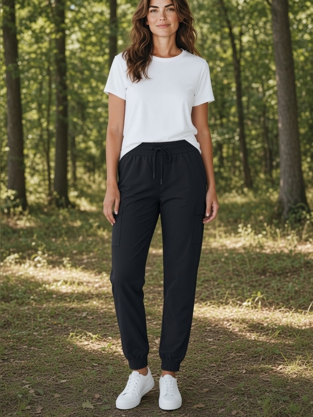 CALIA by Carrie Underwood Black Cargo Jogger jogger Pants
